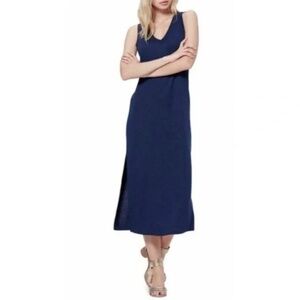 PAIGE Sage Midi Tank Dress in Navy